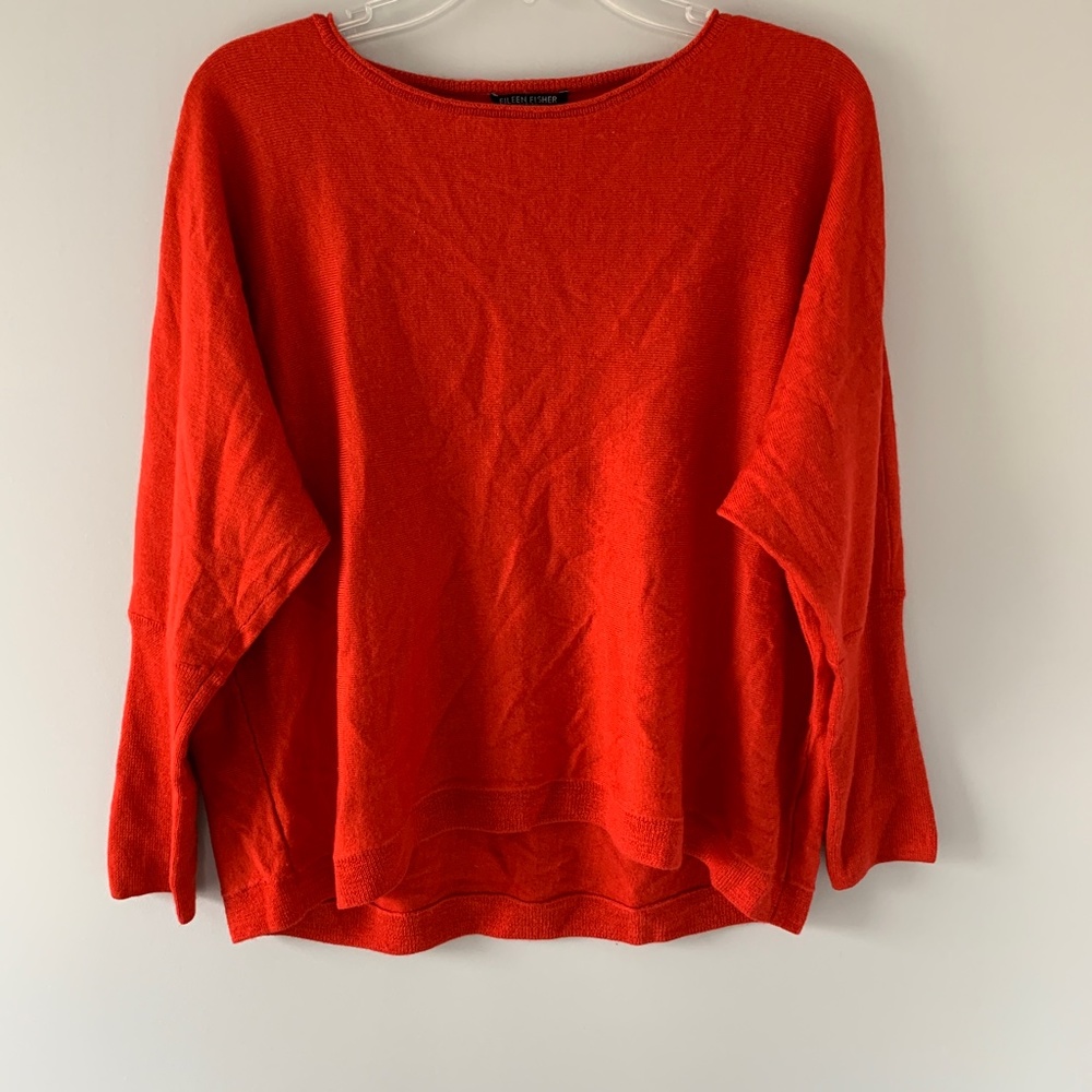 Eileen Fisher 100% Italian Merino Wool Sweater
